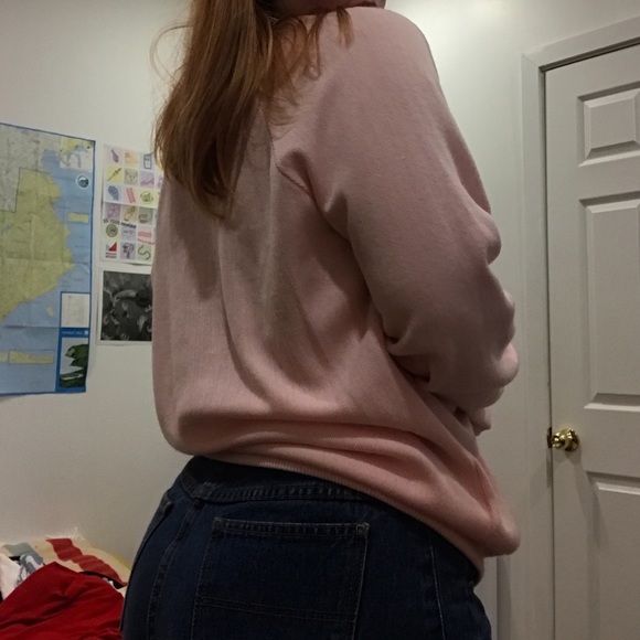 Vintage Arnold Palmer baby pink Cardigan💕 size M - Picture 2 of 5